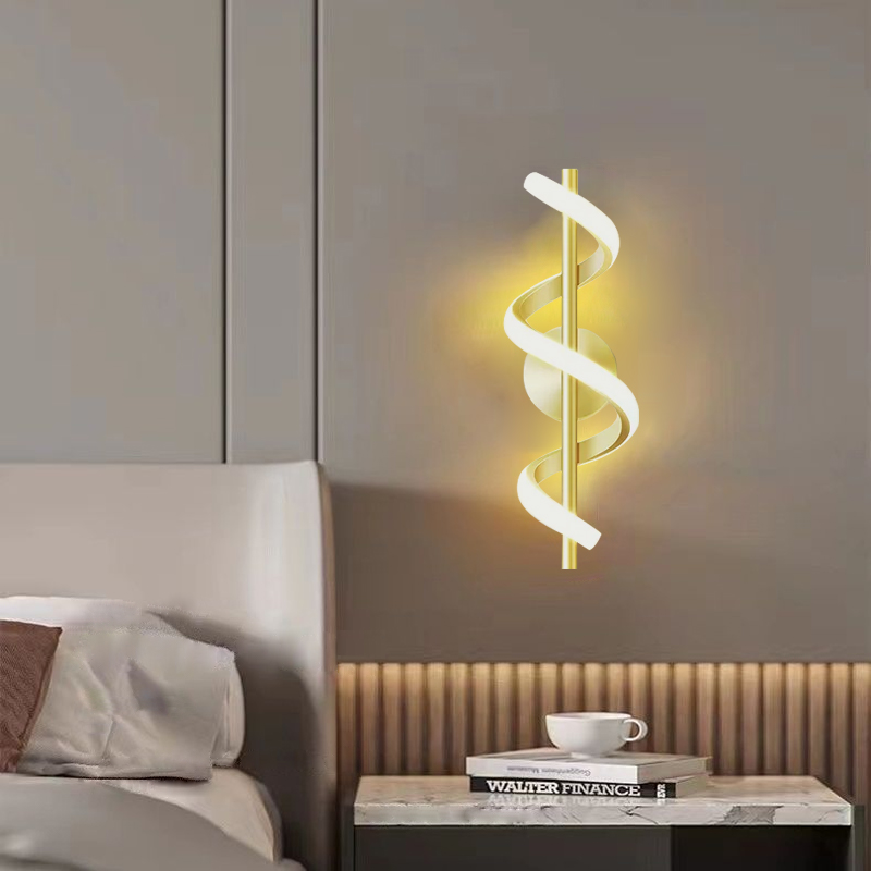 Decor Lighting Online - Applique murale LED nordique minimaliste, noir,