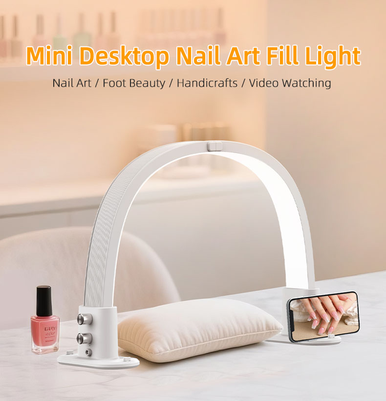 Led Moon Lamp - Mini demi-lune manucure remplissage lampe de