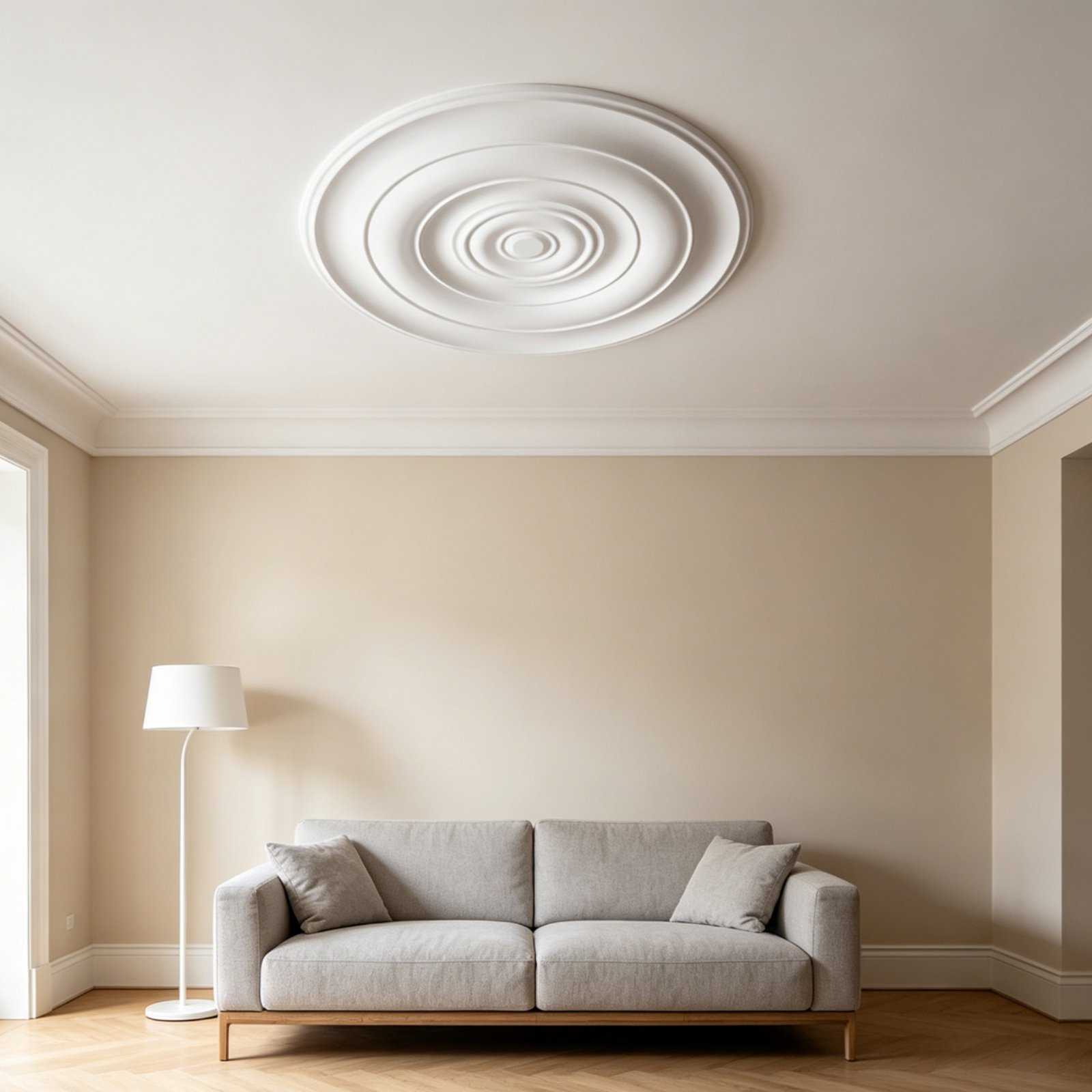 Lighting Decorative - Médaillon de plafond rond, design européen,
