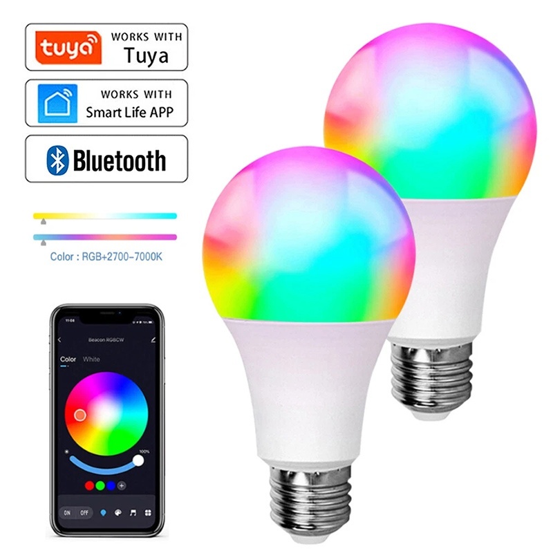 Colour Changing Bulb - Ampoule LED Bluetooth Tuya, 15W 18W,