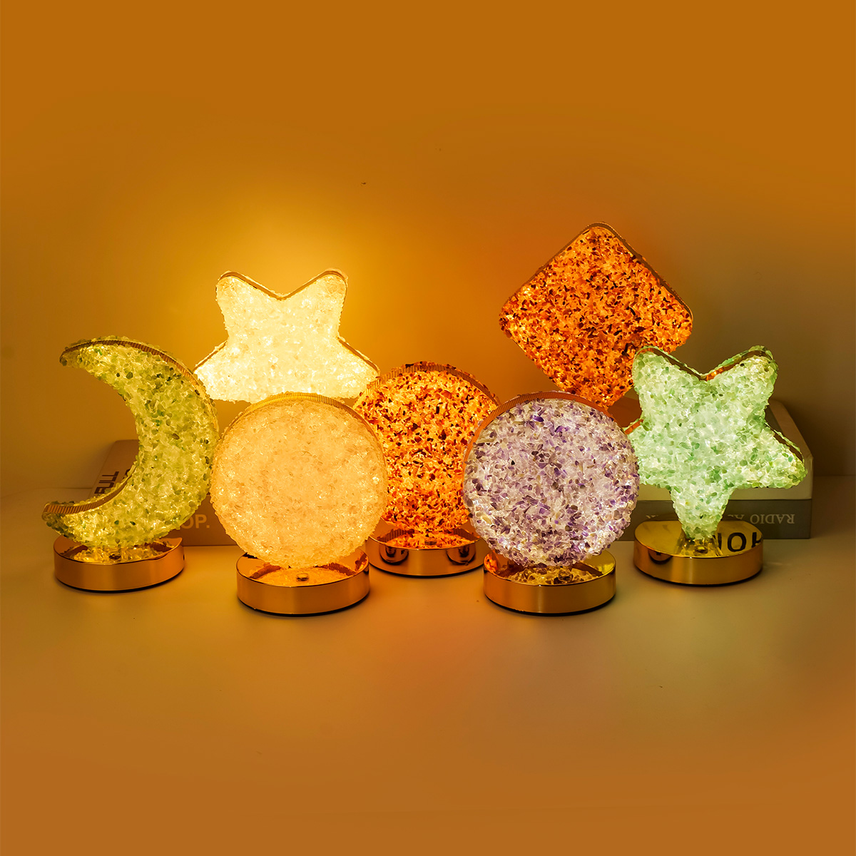 Led Moon Lamp - Lampe de chevet LED en cristal