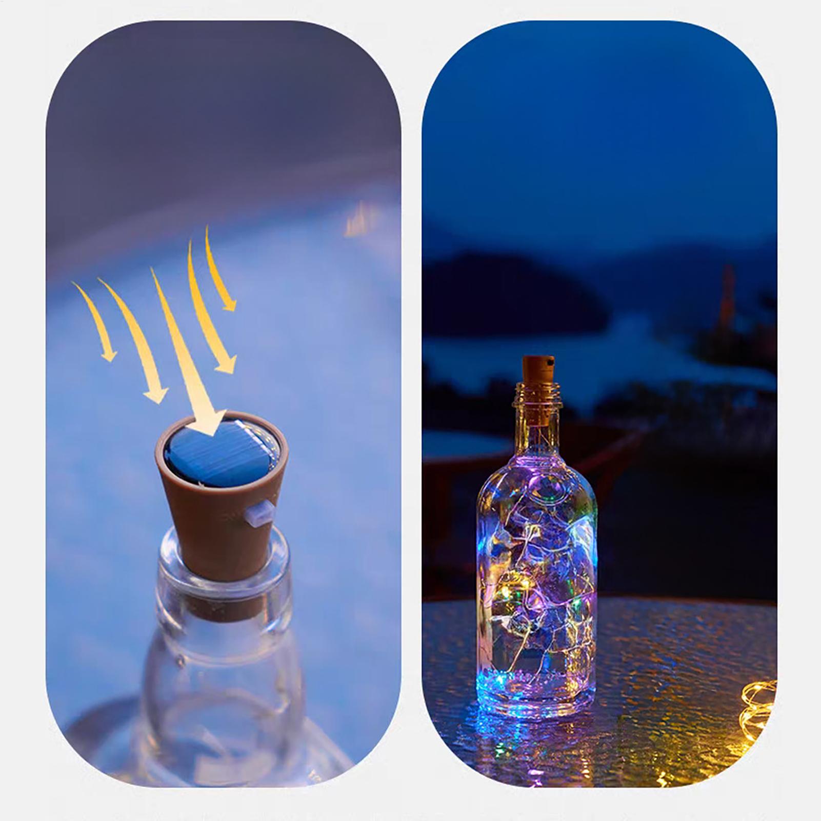 Decor Lighting Cork - Lampes solaires pour bouteilles de vin,