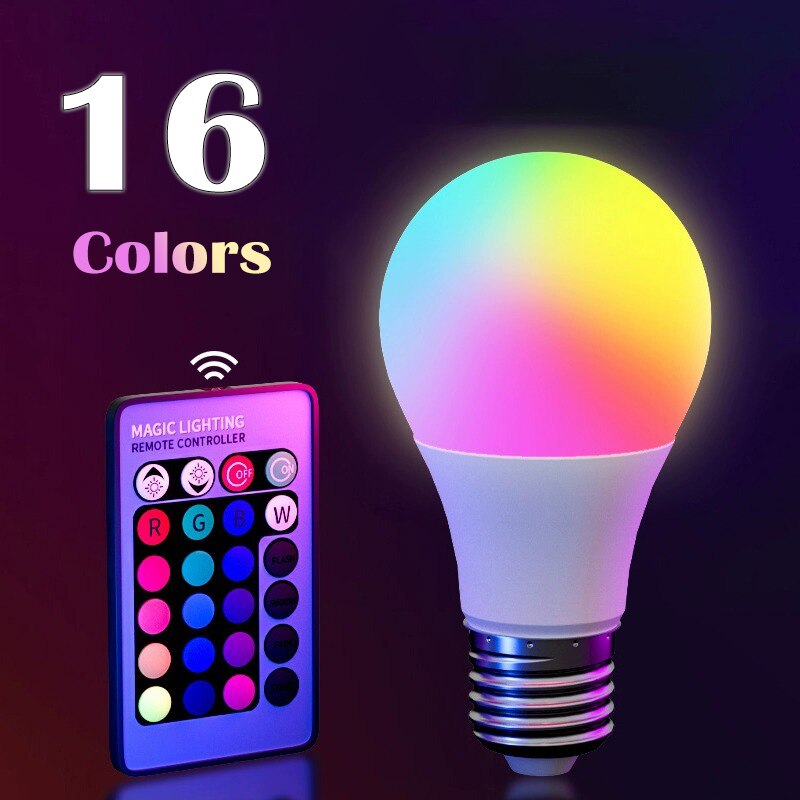 Colour Changing Bulb - Ampoule LED RGB 16 couleurs, ampoule