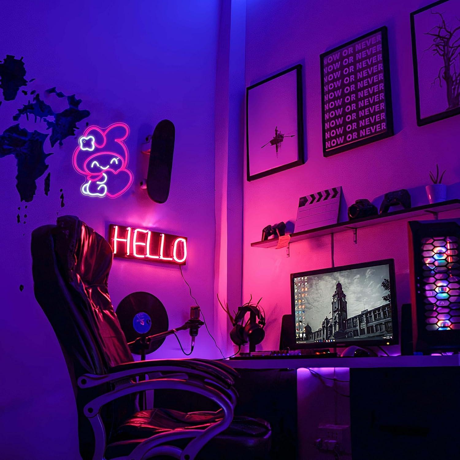 Enseigne néon Anime japonaise, - Led Lighting Wall Decor avis et prix