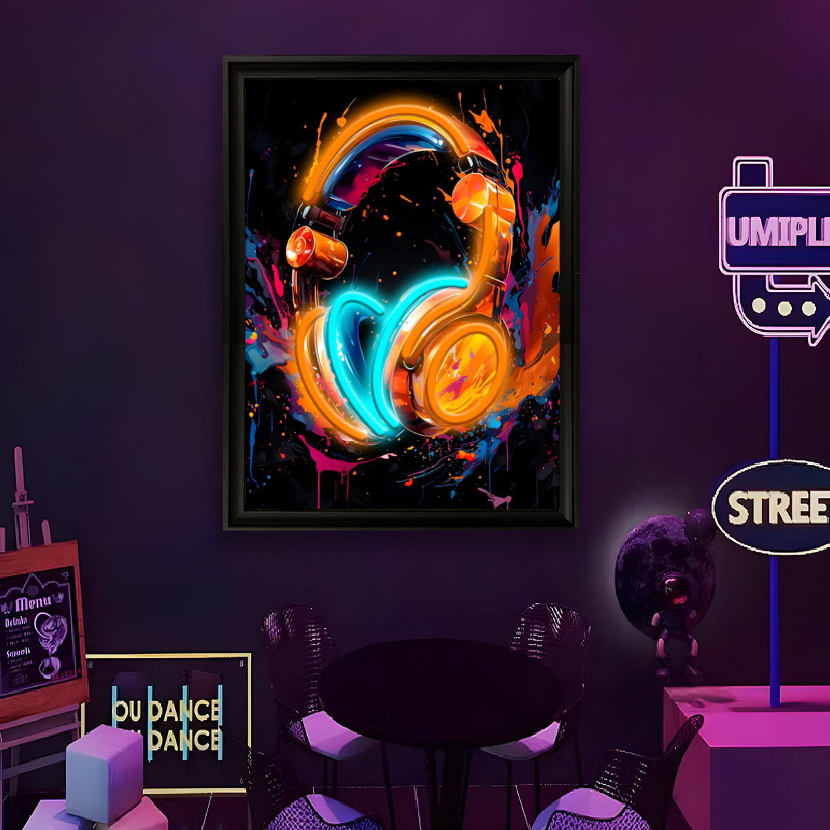 Lumière néon LED alimentée par - Led Lighting Wall Decor avis et prix
