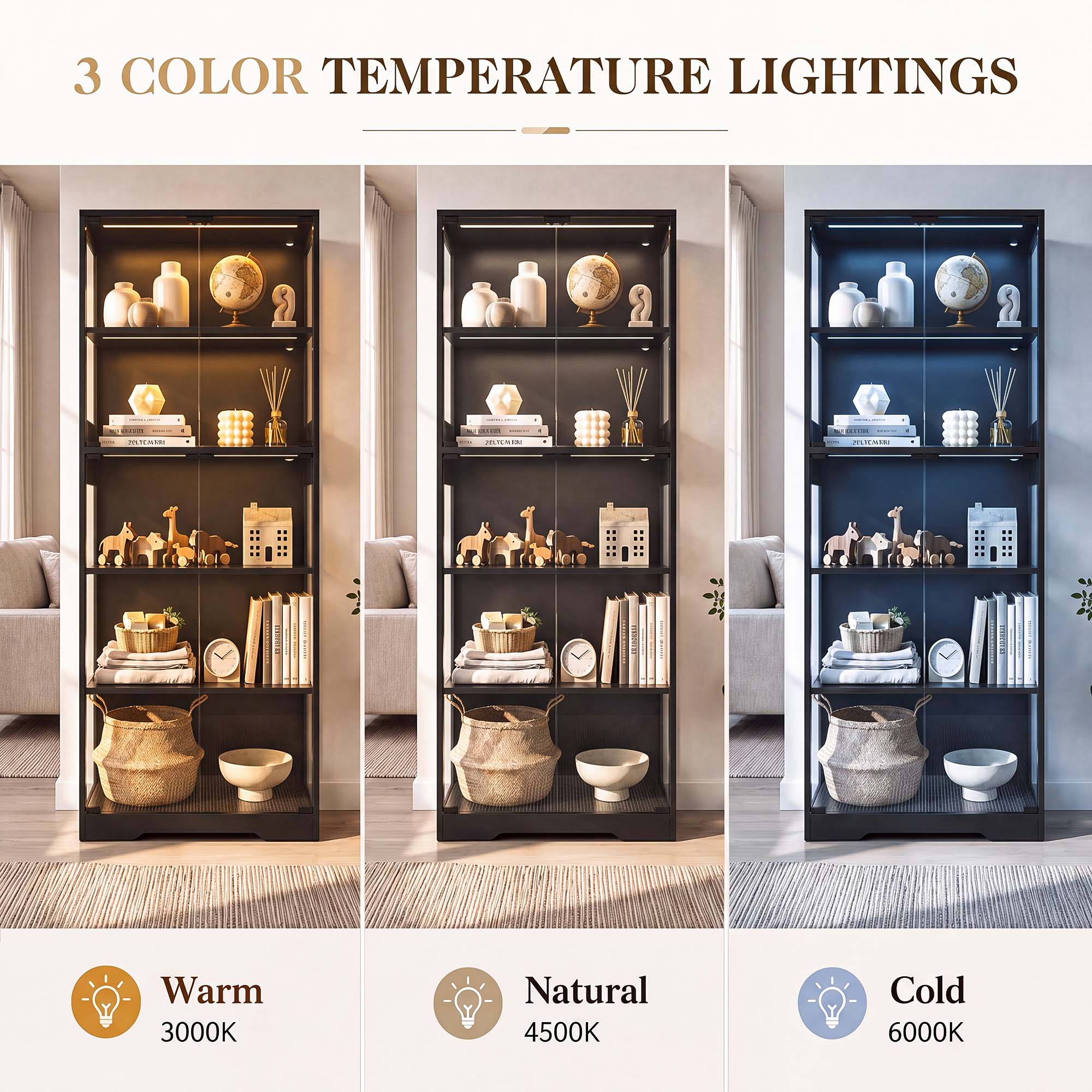 TCGBKAF Vitrine à 5 niveaux av - Home Lighting & Decor St Catharines On avis et prix