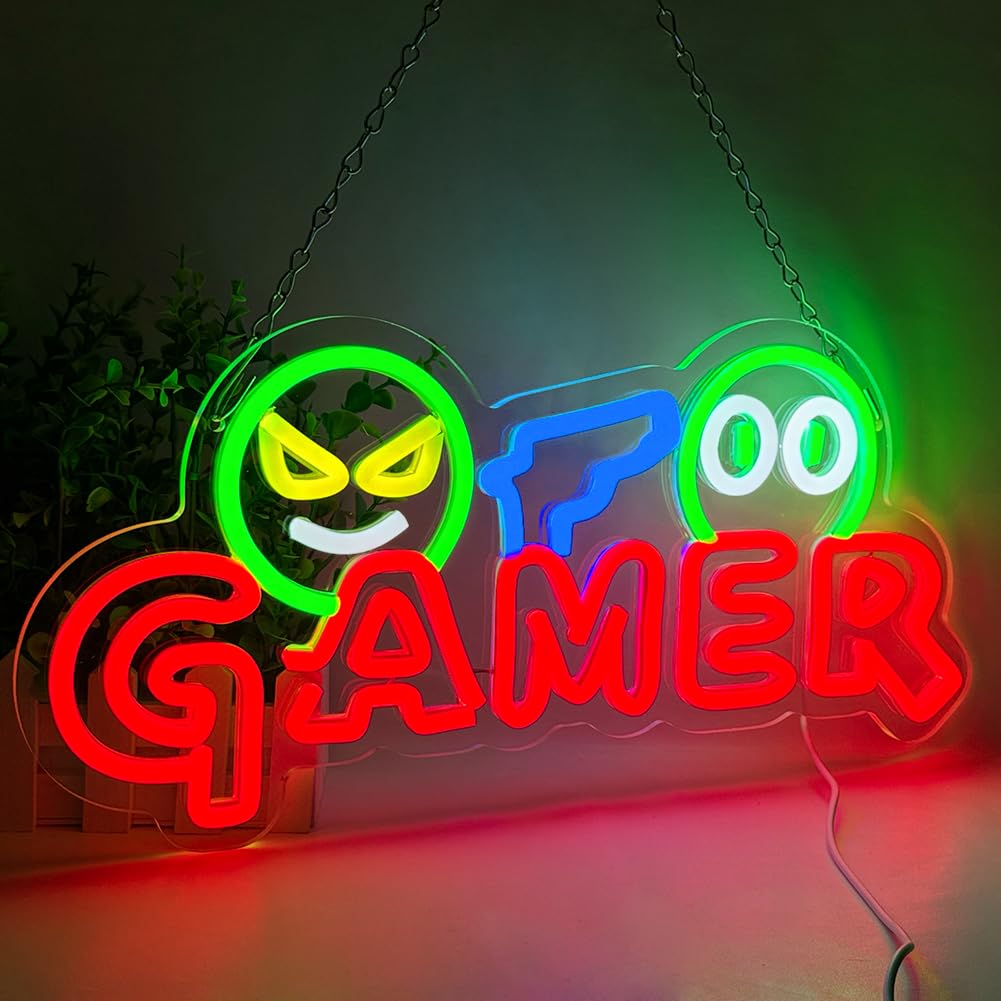 Enseigne néon LED Gamer, Lampe - Lighting Decoration Wedding avis et prix