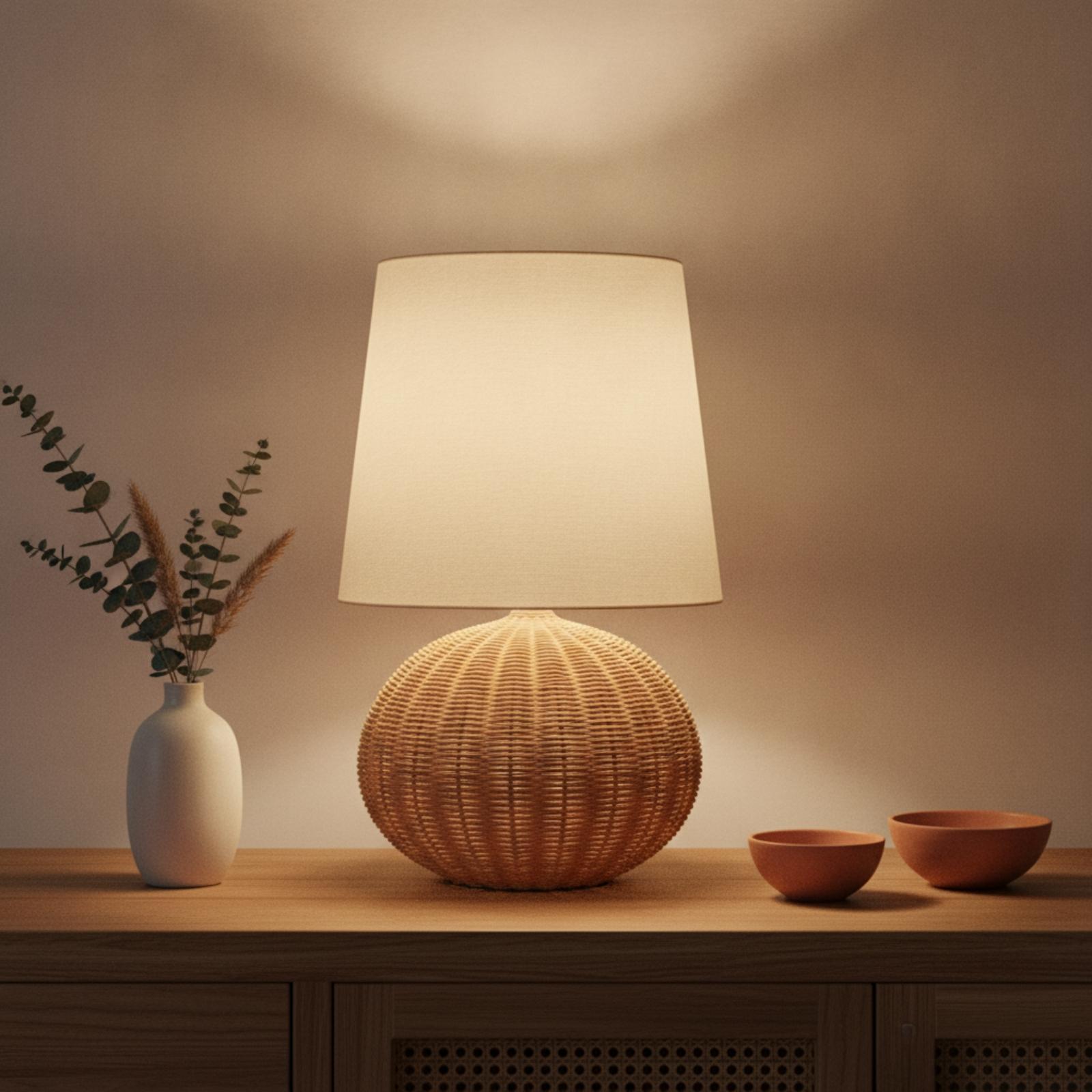 Lampe de chevet avec base en r - Decor Lighting & Decor Fires Photos avis et prix
