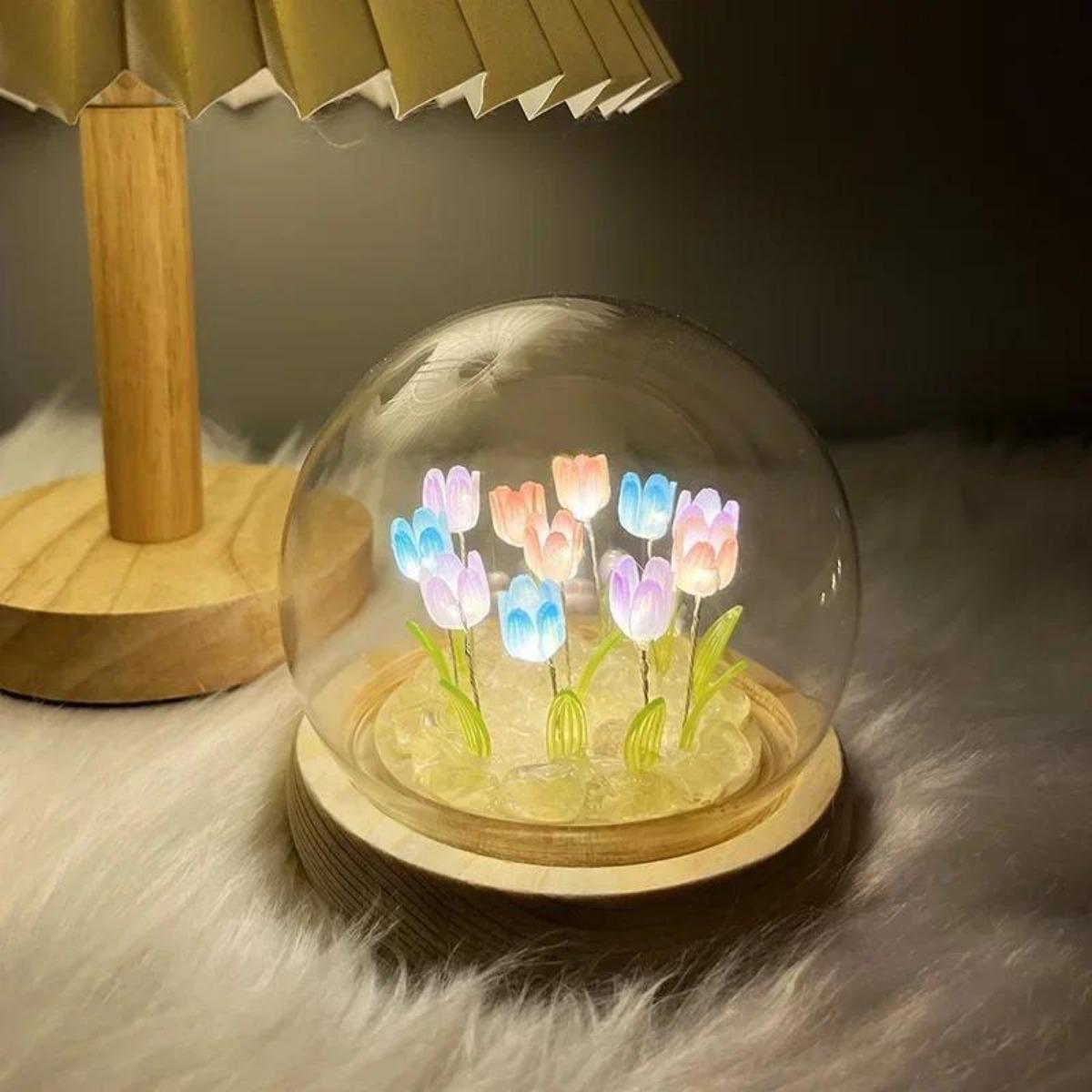 Veilleuse tulipe faite à la ma - Bedroom Lighting Decor Ideas avis et prix
