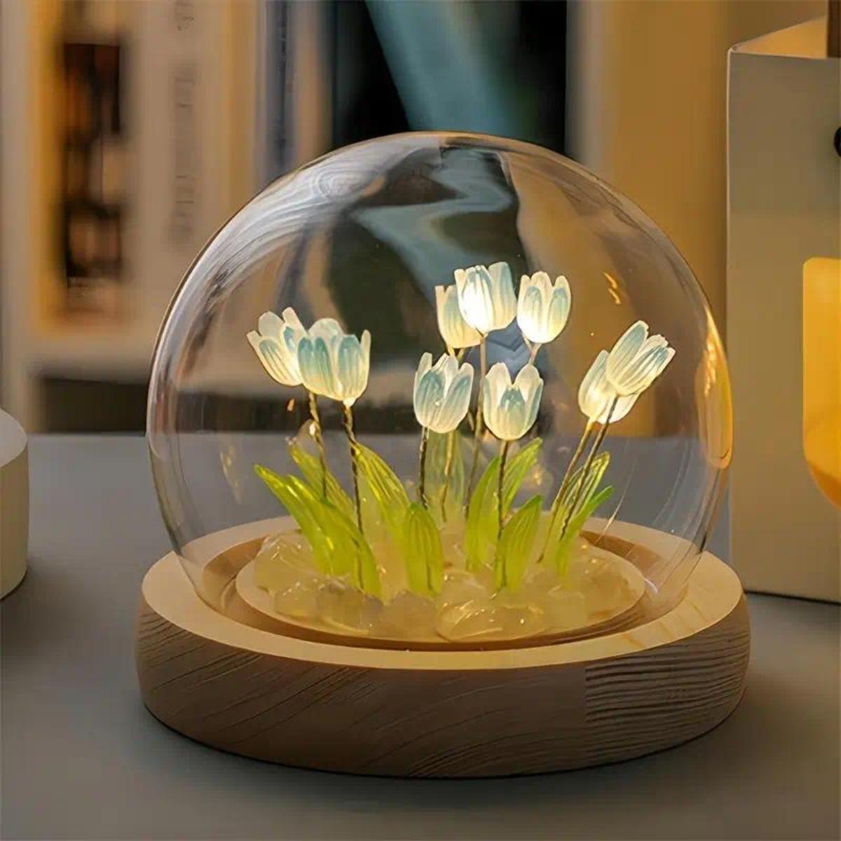 Veilleuse tulipe faite à la ma - Bedroom Lighting Decor Ideas avis et prix