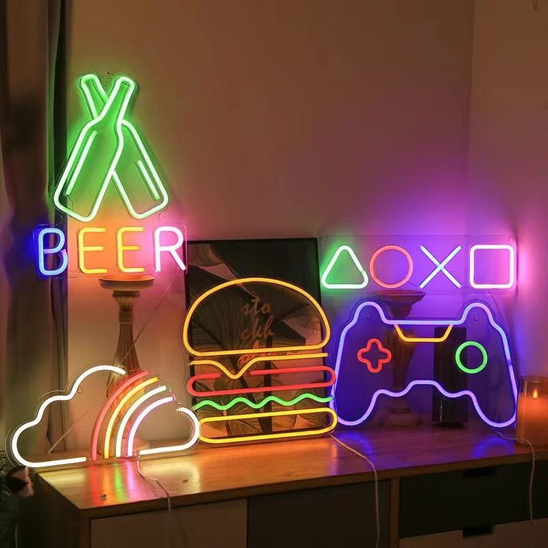 Jeu Neon Night Light Signs for - Bedroom Lighting Decor Ideas avis et prix