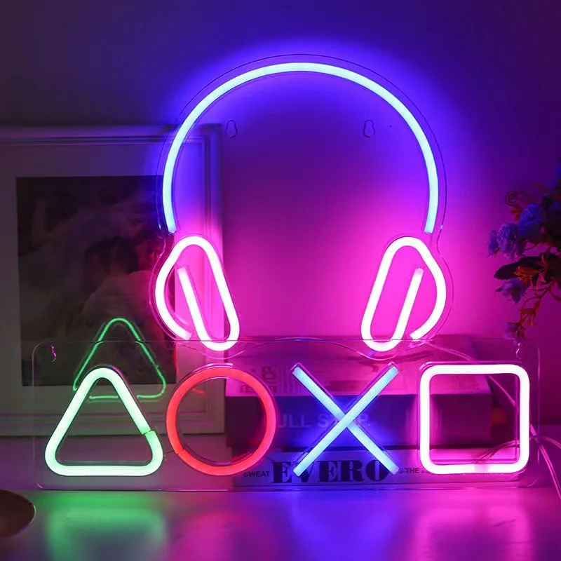 Jeu Neon Night Light Signs for - Bedroom Lighting Decor Ideas avis et prix
