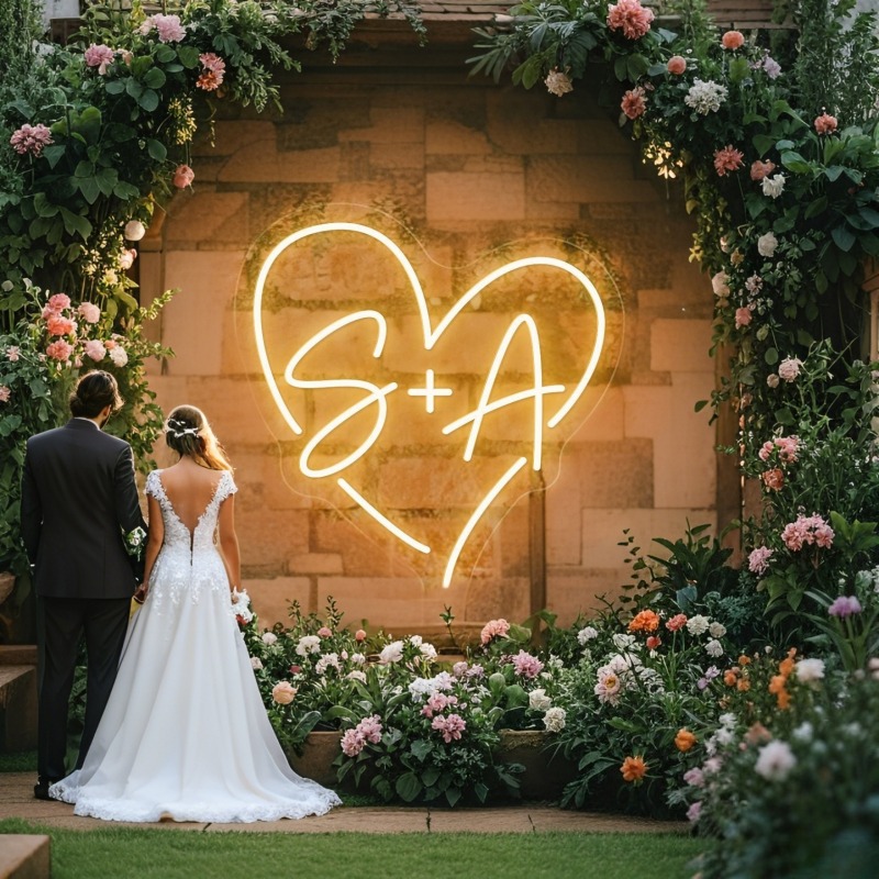 Enseigne au néon LED en forme  - Lighting Decoration Wedding avis et prix