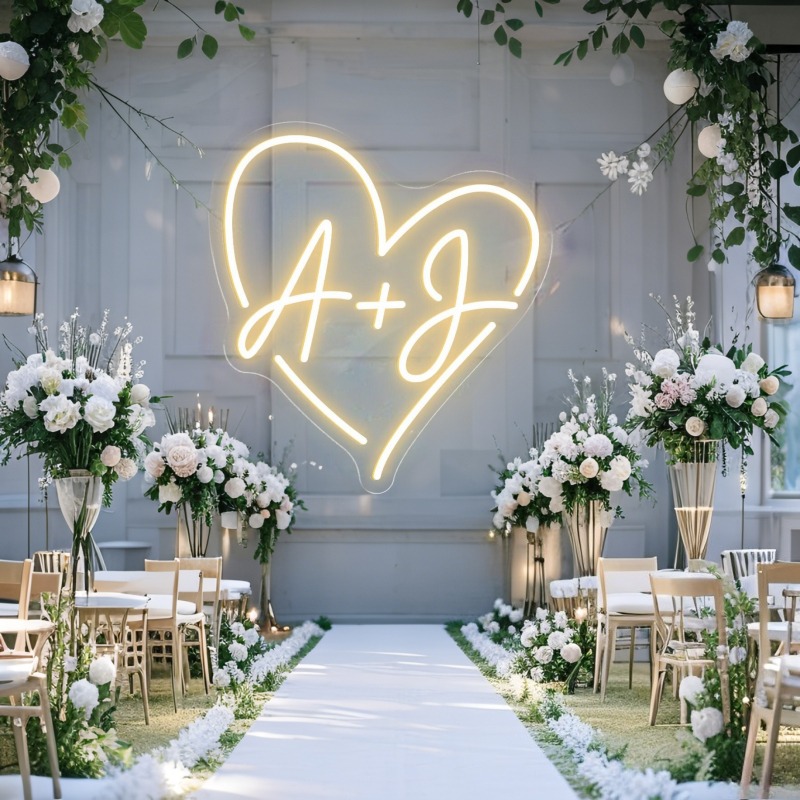 Enseigne au néon LED en forme  - Lighting Decoration Wedding avis et prix