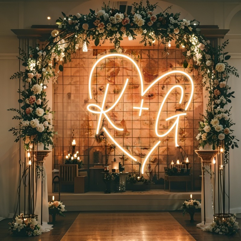 Enseigne au néon LED en forme  - Lighting Decoration Wedding avis et prix