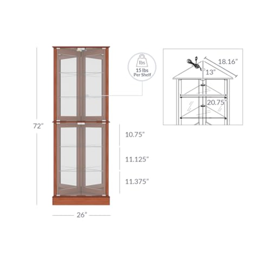 Vitrine d'angle éclairée pour  - Home Lighting & Decor St Catharines On avis et prix