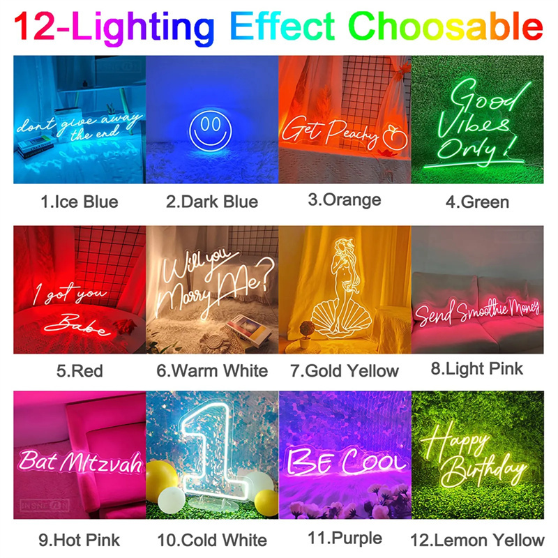 Enseignes néon LED personnalis - Lighting Decoration Wedding avis et prix