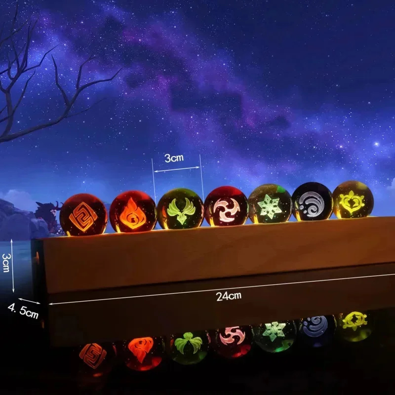 Jeu Genshin Impact Crystal Bal - Elements Lighting Decor avis et prix