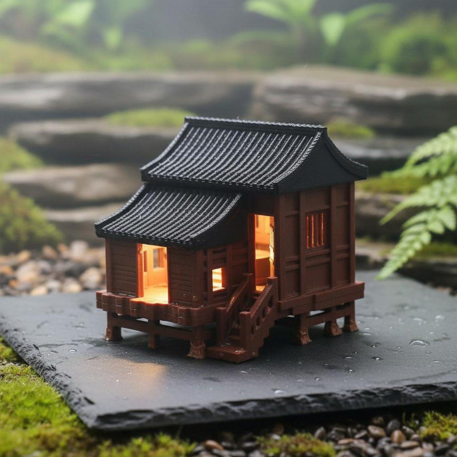 Maison miniature de paysage an - Lighting Decor For House avis et prix