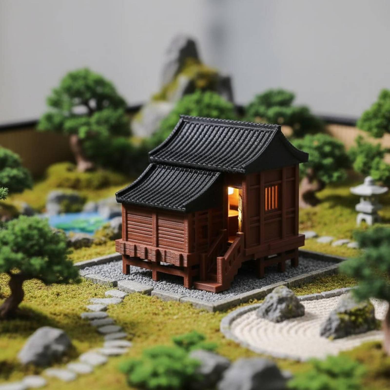 Maison miniature de paysage an - Lighting Decor For House avis et prix